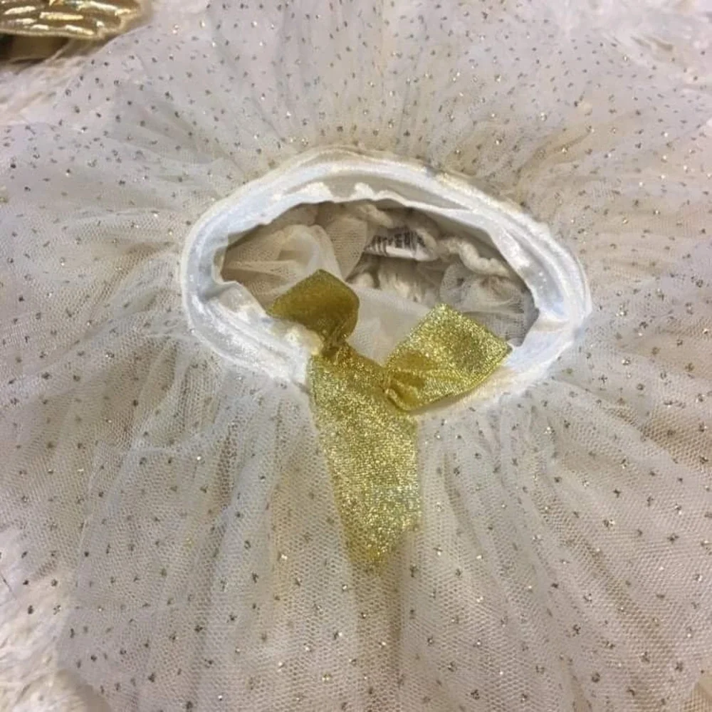 Unbranded Angel Costume Set‎ Kids Infant Toddler White Gold Excellent Tutu Wings
